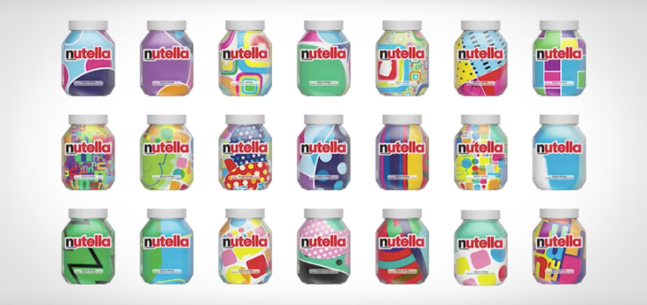 Nutella создала 7 млн дизайнов упаковки с помощью алгоритма