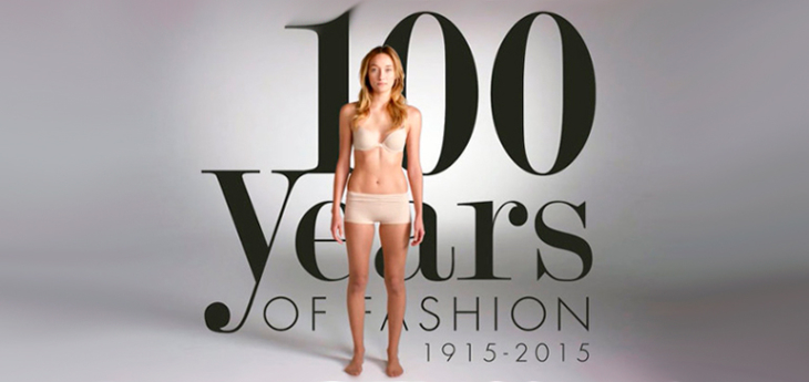 100-летняя эволюция моды за несколько минут в формате видео