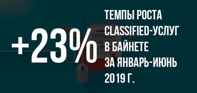 В Байнете растут затраты на classified-услуги: за первое полугодие сегмент вырос на 23%