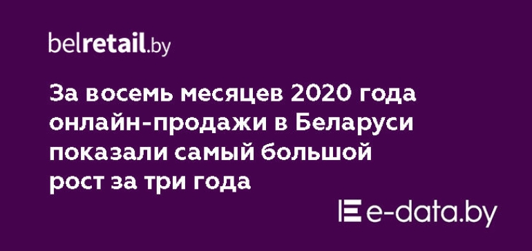 Что произошло на рынке e-commerce Беларуси в 2020 году? Исследование E-data