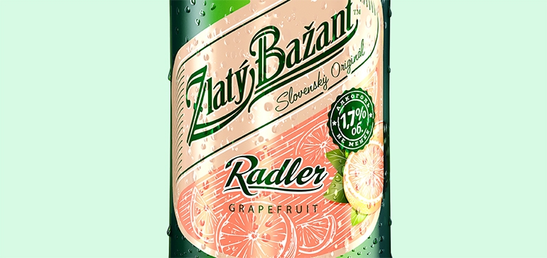 Heineken в Беларуси пополнил Zlatý Bažant сортом Radler Grapefruit